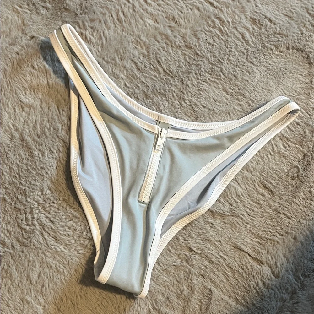 NWT SKIMS Sporty Zipper Swim Bikini Bottom